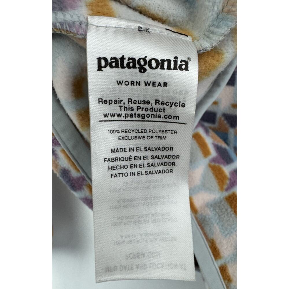 Patagonia Micro D Snap T Fleece Pullover Cedar Mesa Geometric Size Small - Picture 11 of 12